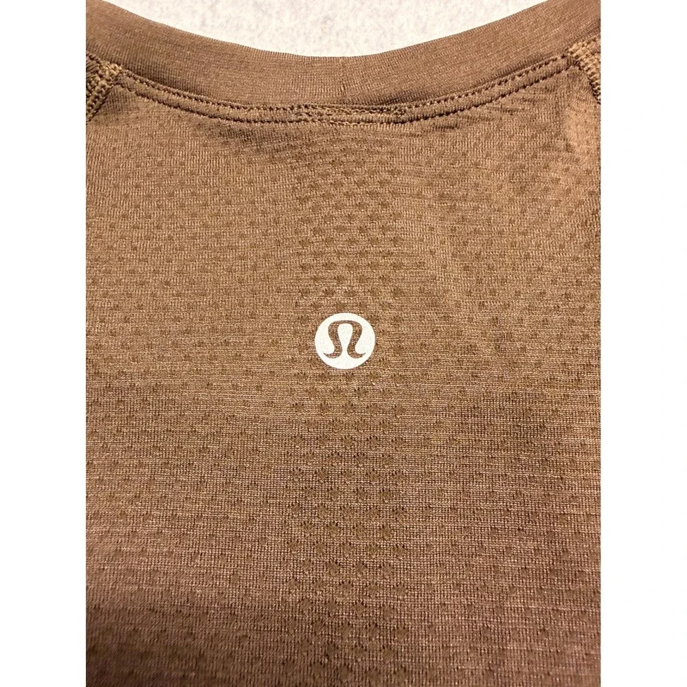 Lululemon Swiftly Tech Long Sleeve 2.0 Roasted Brown Running Shirt Size 4